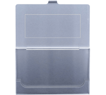 Porte-cartes de visite en aluminium